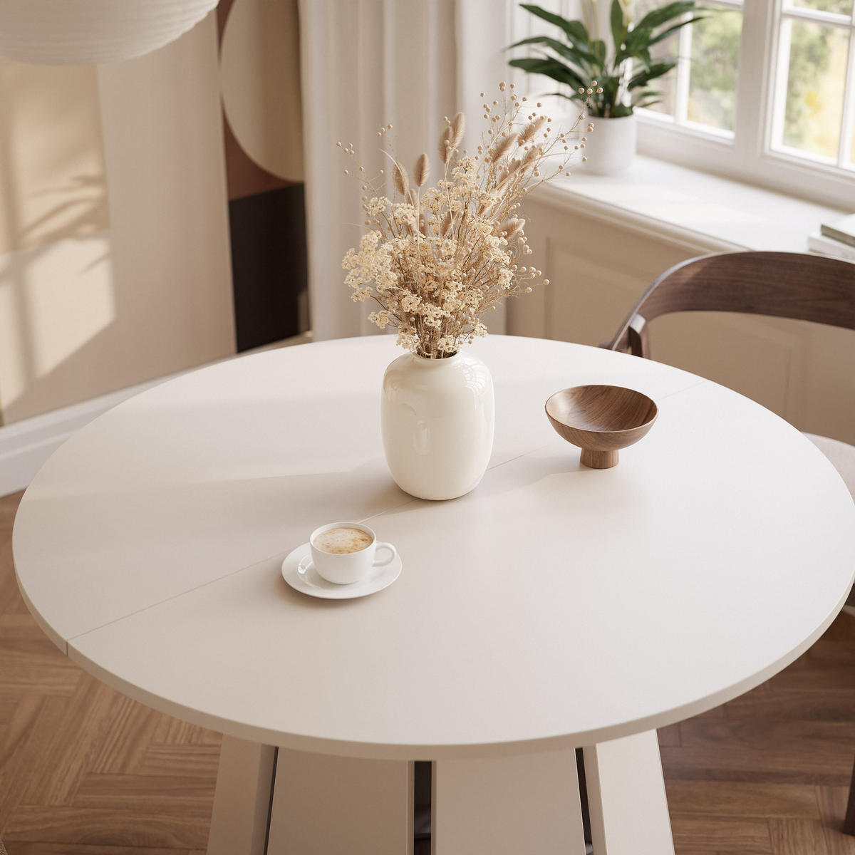 TISCH AUSZIEHBAR VERDA 100–180 cm, Farbe Kaschmir - Kaschmir, Holzwerkstoff (100/180/76cm) - Idohome