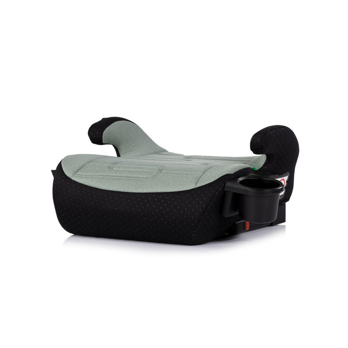 KINDERSITZERHÖHUNG Go Boost grün i-Size Isofix (125-150cm) Getränkehalter - Grün, Kunststoff (42/22/38cm) - Chipolino