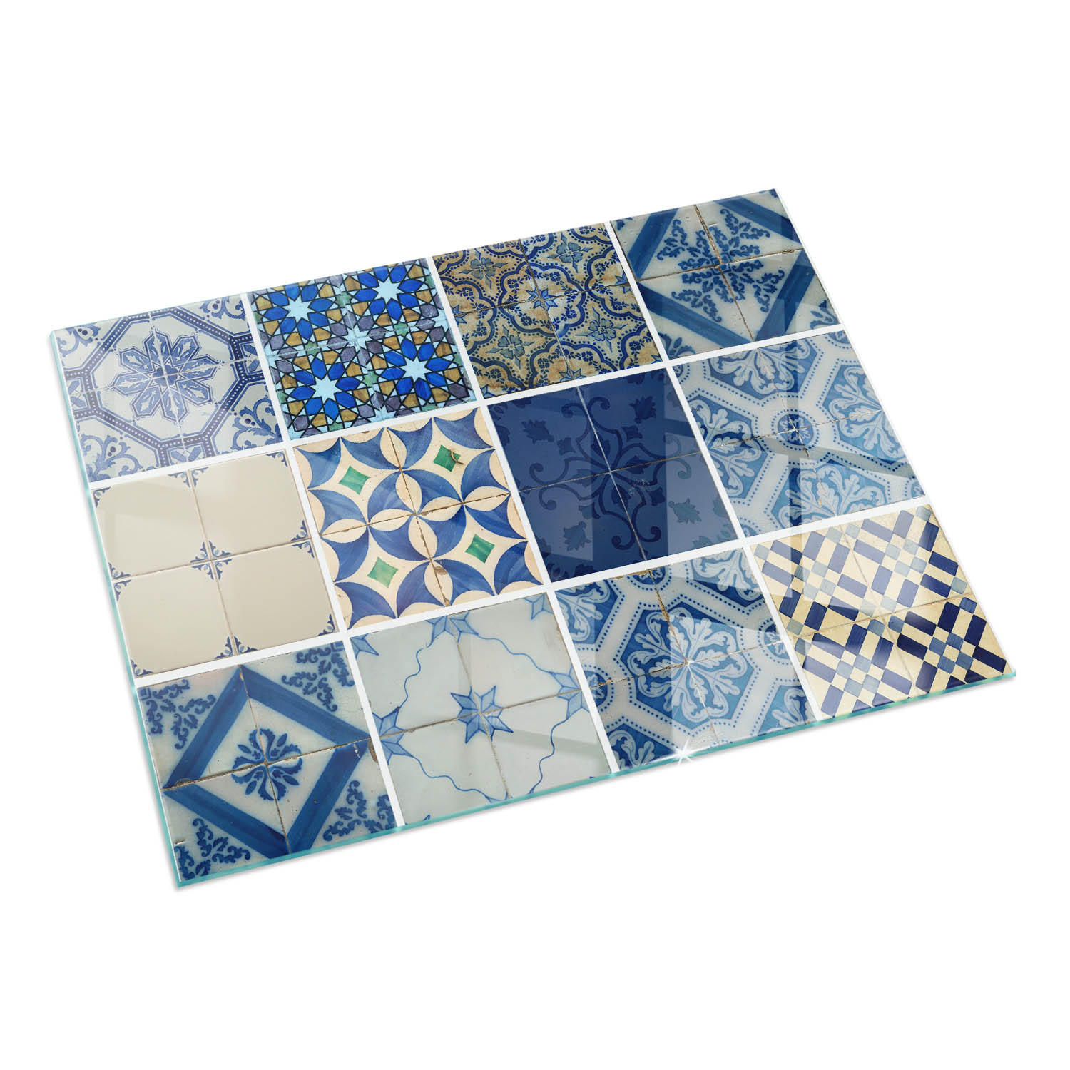 ArtPrintCave Glasplatte Blau 120x80x0.4 cm