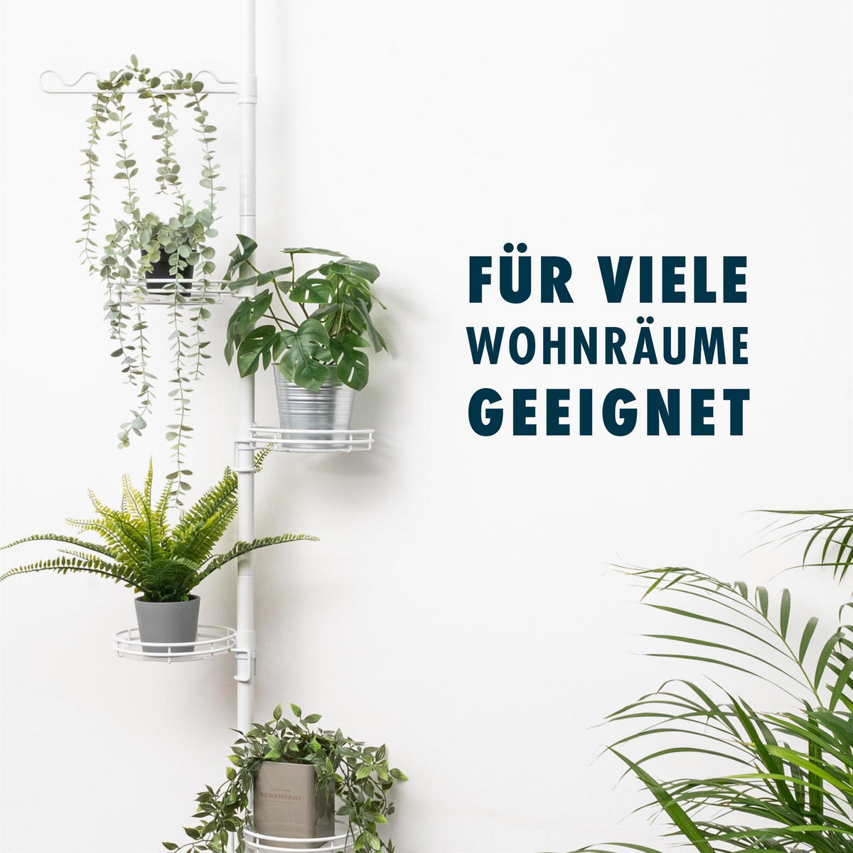 ZUSATZ-PFLANZENTELLER, weiß - Weiß, Metall (19/19/4.5cm) - bremermann