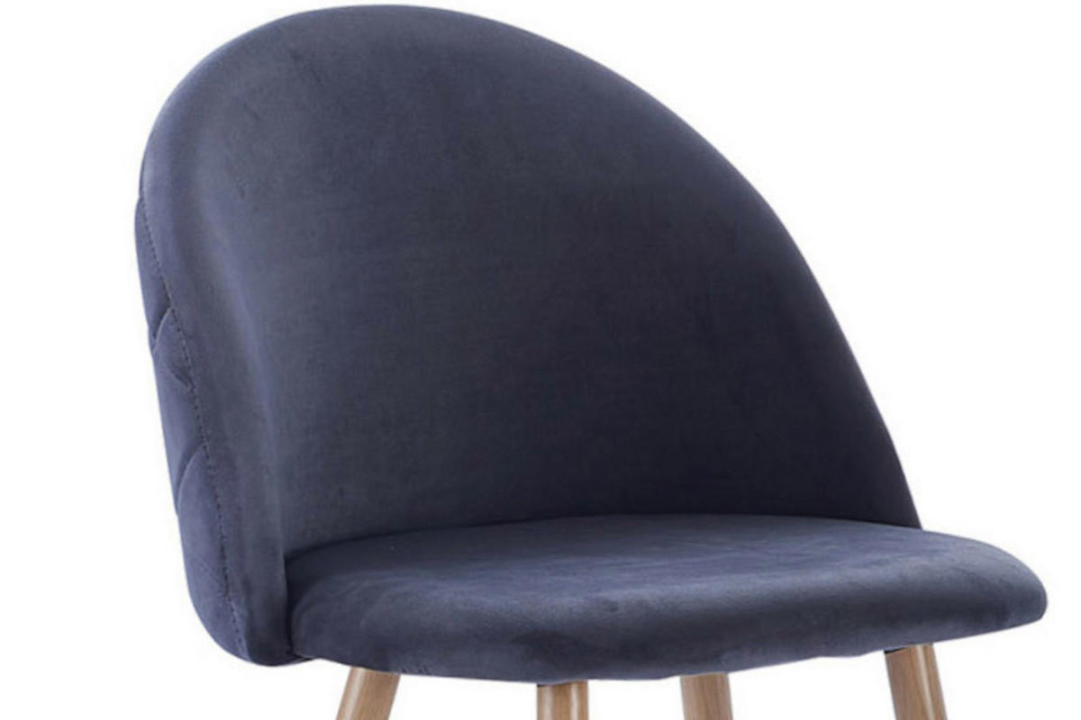 ESSZIMMERSTUHL LILLY - Eichefarben/Anthrazit, Textil/Metall (55/79/51cm) - SAM