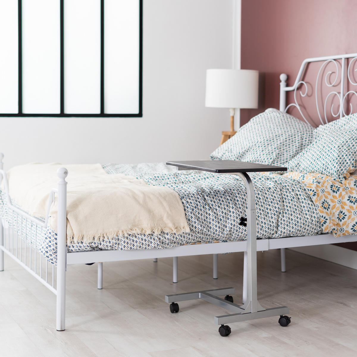 BEISTELLTISCH in Metall - Schwarz, Metall (79/48/37cm) - Meubles Cosy