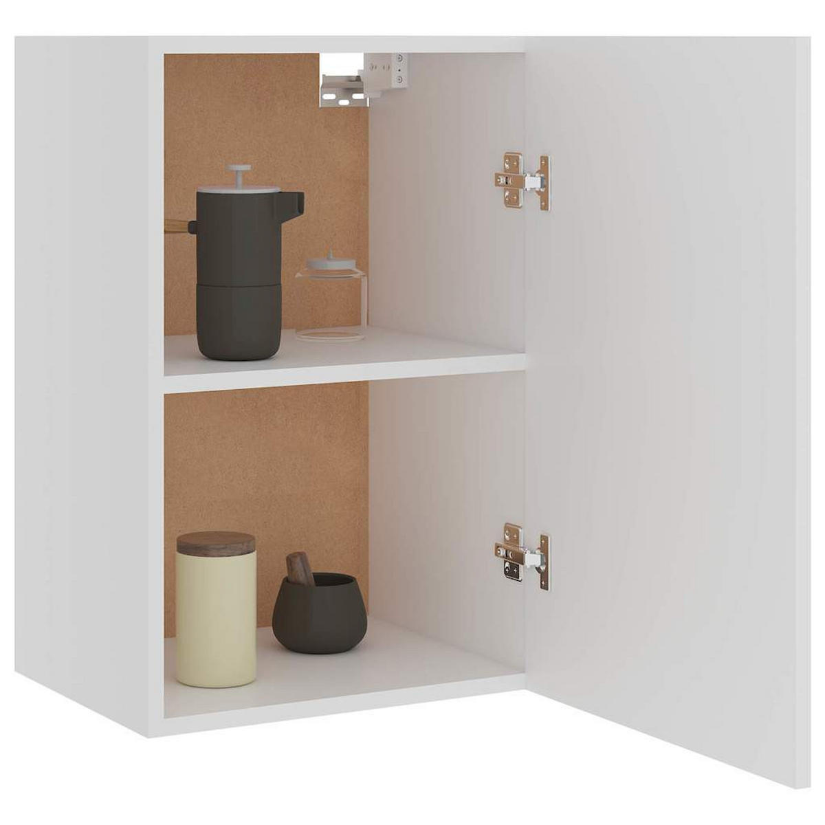 HÄNGESCHRANK Weiss 39,5/31/60 Cm Holzwerkstoff - Weiß, Holzwerkstoff (31/60/39.5cm) - vidaXL
