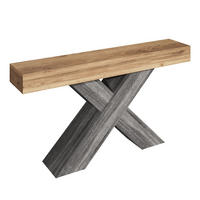 KONSOLENTISCH DE-37066 mit X-förmigen Beinen Natur - Naturfarben, Holzwerkstoff (140/30/80cm) - ComfortXL