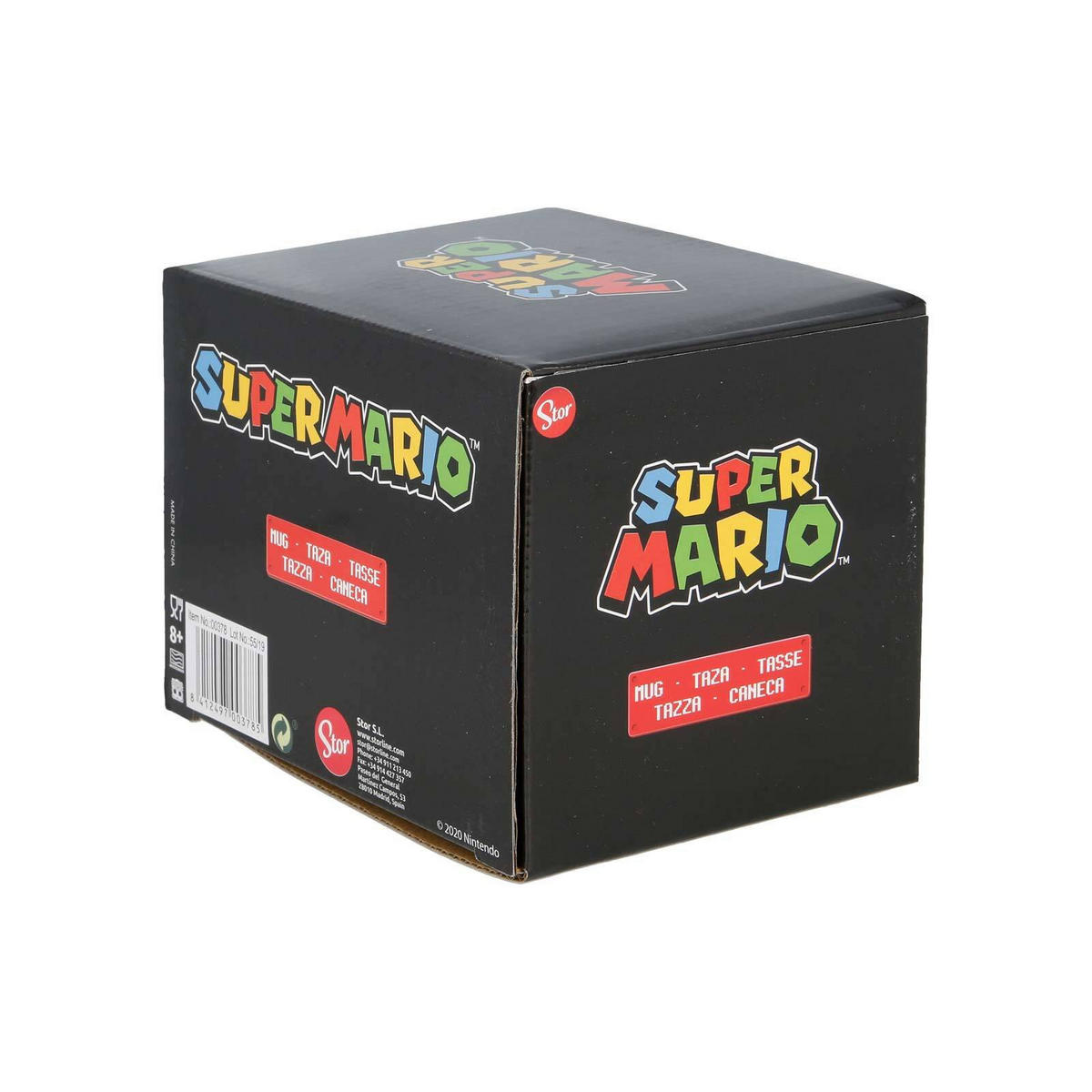 KINDERBECHER MARIO Super Mario weiß 400 ml - Weiß, Keramik (0.4L)