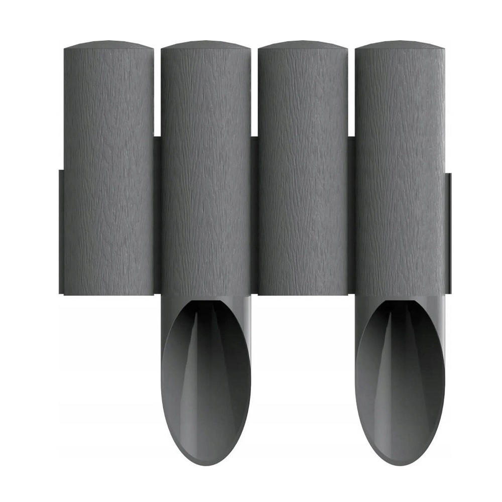 GARTENPALISADE STANDARD 20,7 m graphit - Transparent, Kunststoff (23.5/2070cm) - Cellfast