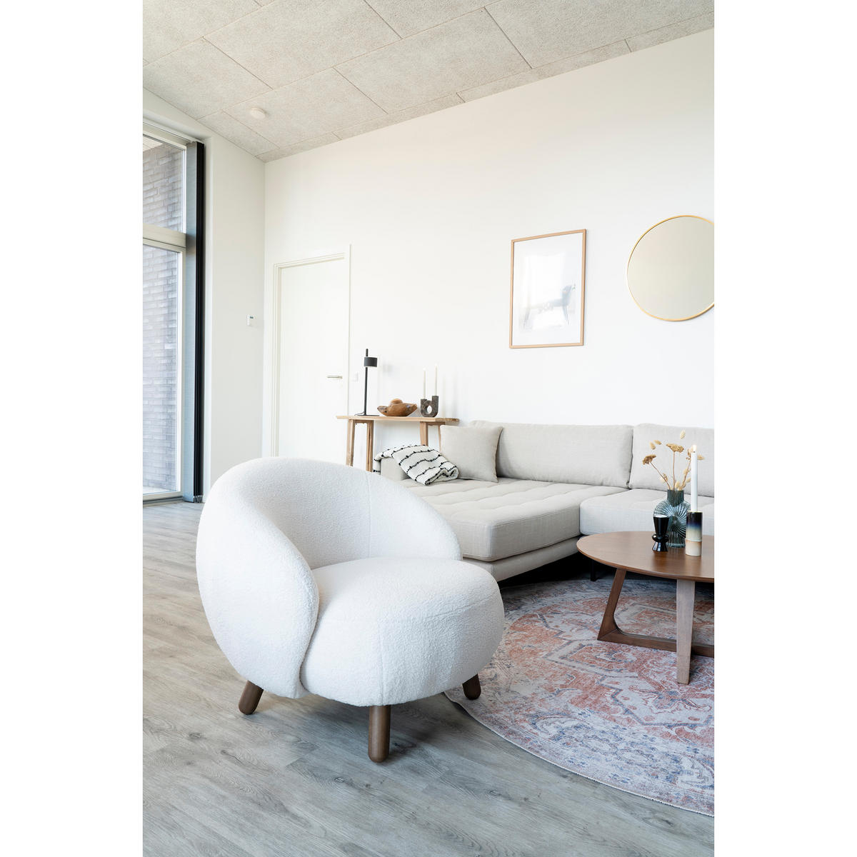 SESSEL weiß - Weiß, Holzwerkstoff (76/68/80cm) - ebuy24