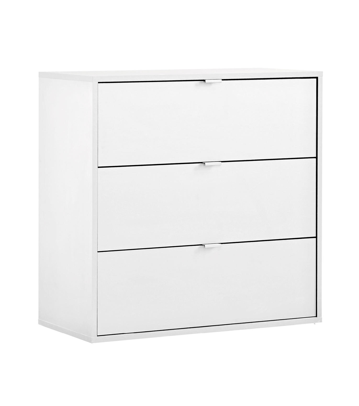 KOMMODE Die Stilvolle - Weiß, Holzwerkstoff (80/73/40cm) - Mokebo