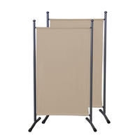 PARAVENT 2 Stück 1-tlg. 180x78 cm Beige - Beige, Metall (78/180cm) - QUICK STAR