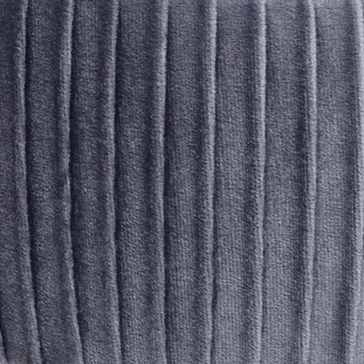 SITZHOCKER Hellgrau, Schwarz - Hellgrau/Schwarz, Textil (33/42/33cm) - MCW