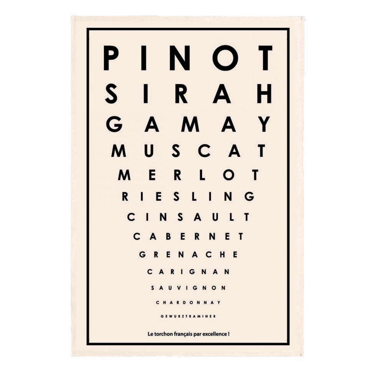 GESCHIRRTUCH Cépages français ekrü 48 x 72 cm - Weiß, Textil (48/72cm) - Winkler