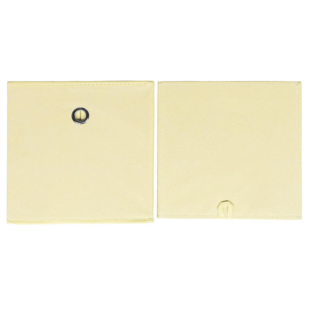 FALTBOX ELA 2ER-SET - Beige, Textil (27/27/27cm) - IDIMEX