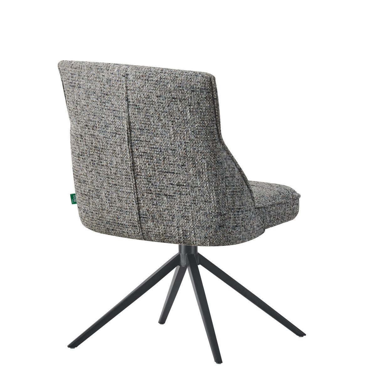 ESSZIMMERSTUHL MIRELA 2er-Set - Dunkelgrau/Schwarz, Textil/Metall (49/84/62cm) - DUBI Möbel
