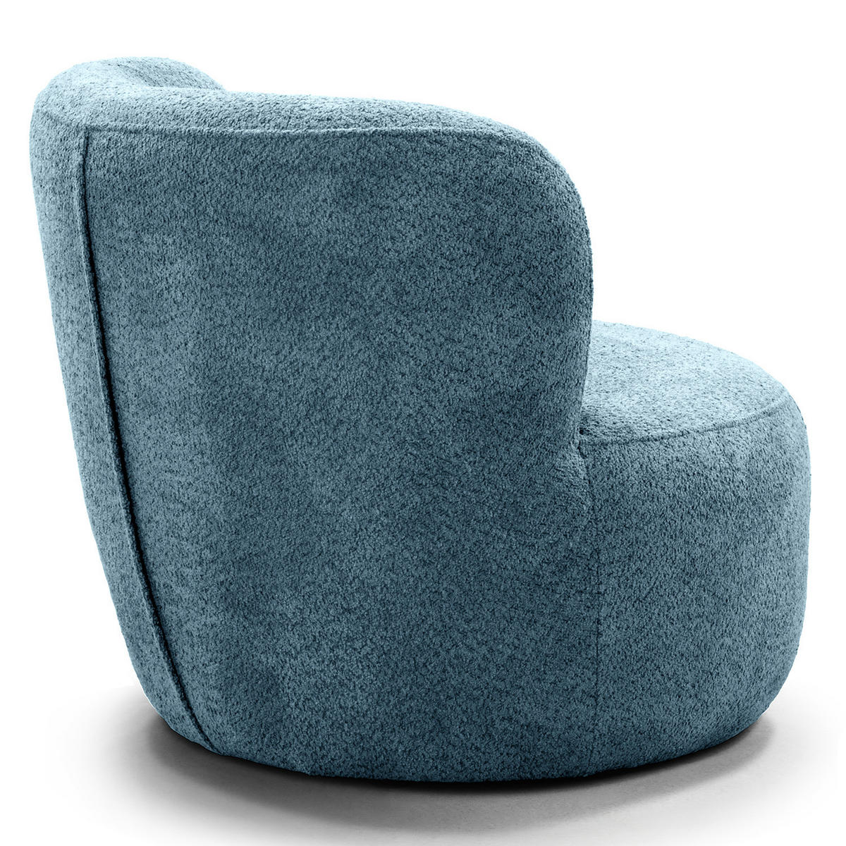 SESSEL - Schwarz/Hellblau, Kunststoff/Textil (78/75/84cm) - home24