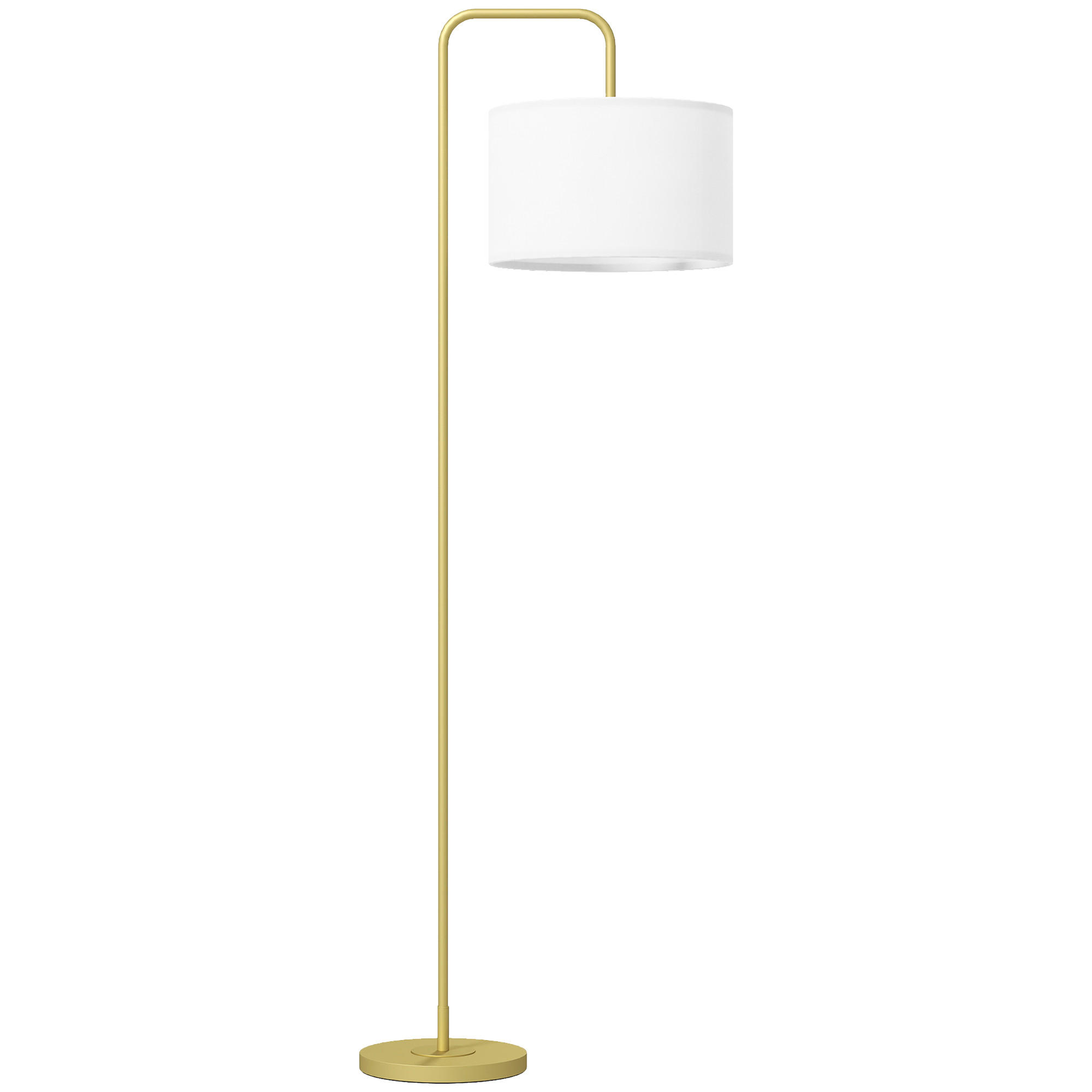 Homcom Stehlampe Weiß 38x163.5x64 cm