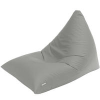 OUTDOOR SITZSACK Triangle 150x100x100cm - Hellgrau, Textil (100/100/150cm) - Green Bean