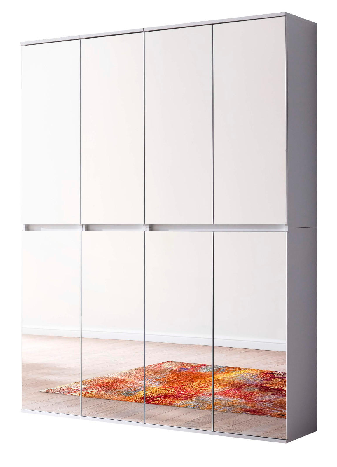 Top.Furn Garderobenschrank Weiß 148x191x34 cm
