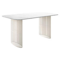 ESSTISCH Arcadia Cashmere 160 - Kaschmir/Weiß, Holzwerkstoff/Metall (90/160/76cm) - MIRJAN24