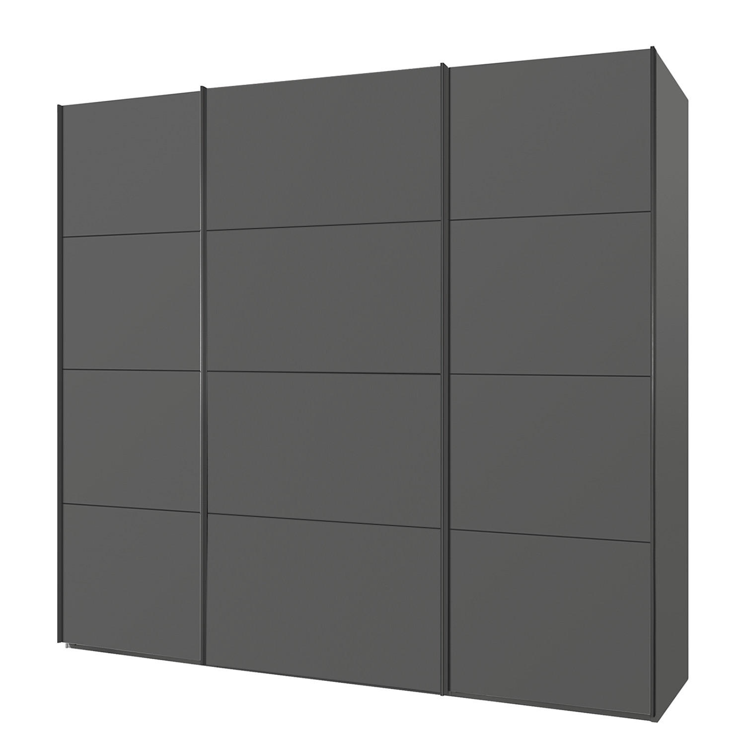 SCHWEBETÜRENSCHRANK - Graphitfarben, Holzwerkstoff (270/222/69cm) - home24