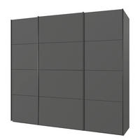 SCHWEBETÜRENSCHRANK - Graphitfarben, Holzwerkstoff (270/222/69cm) - home24