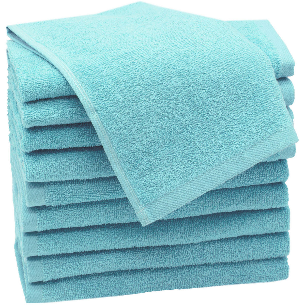 GÄSTETÜCHER, 10er-Set, 30x50 cm, 100% Baumwolle, Blau - Blau, Textil (30/50cm) - Zollner