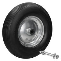 SCHUBKARRENRAD - Schwarz, Metall (9/39/39cm) - ECD-Germany