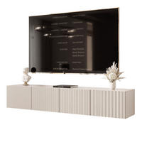 TV-LOWBOARD ANGEL Kaschmir hängend mit LED-Beleuchtung 200 cm - Kaschmir, Holzwerkstoff (200/36/40cm) - Idohome