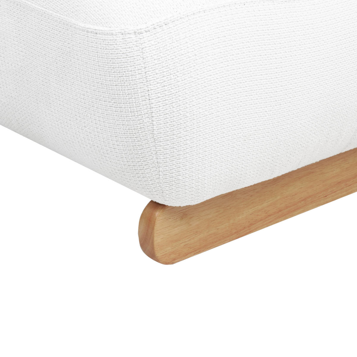 SESSEL Cremeweiß Kokkola - Weiß/Braun, Textil (66/71/79cm) - Beliani