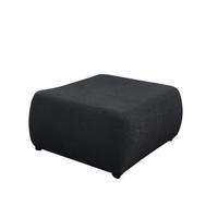 POLSTERHOCKER Anike In Now Or Never - Schwarz, Holzwerkstoff/Textil (98/42/66cm) - Fun Möbel