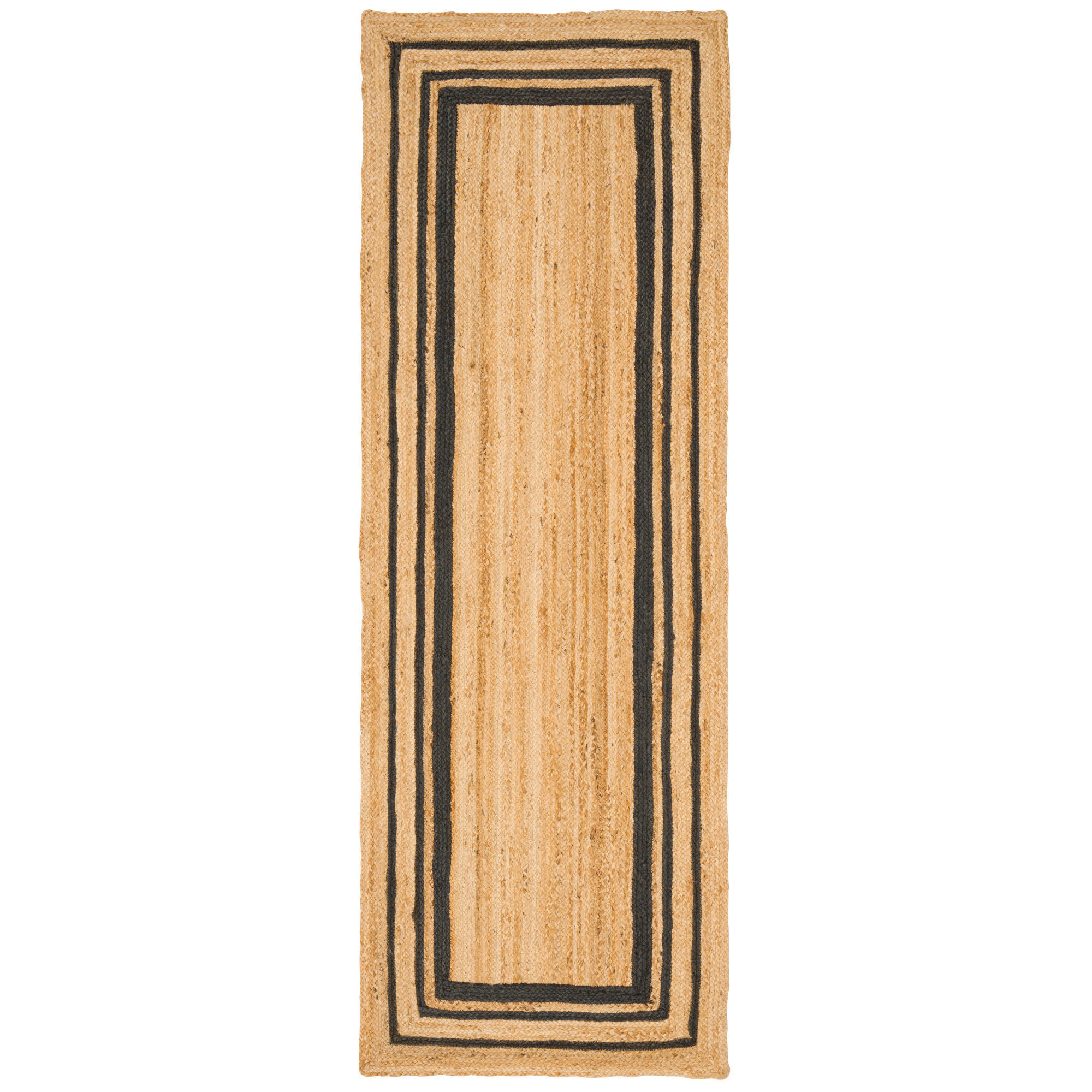 NATURFASER TEPPICH LÄUFER JUTE SALSA - Anthrazit, Textil (80/150cm) - Pergamon