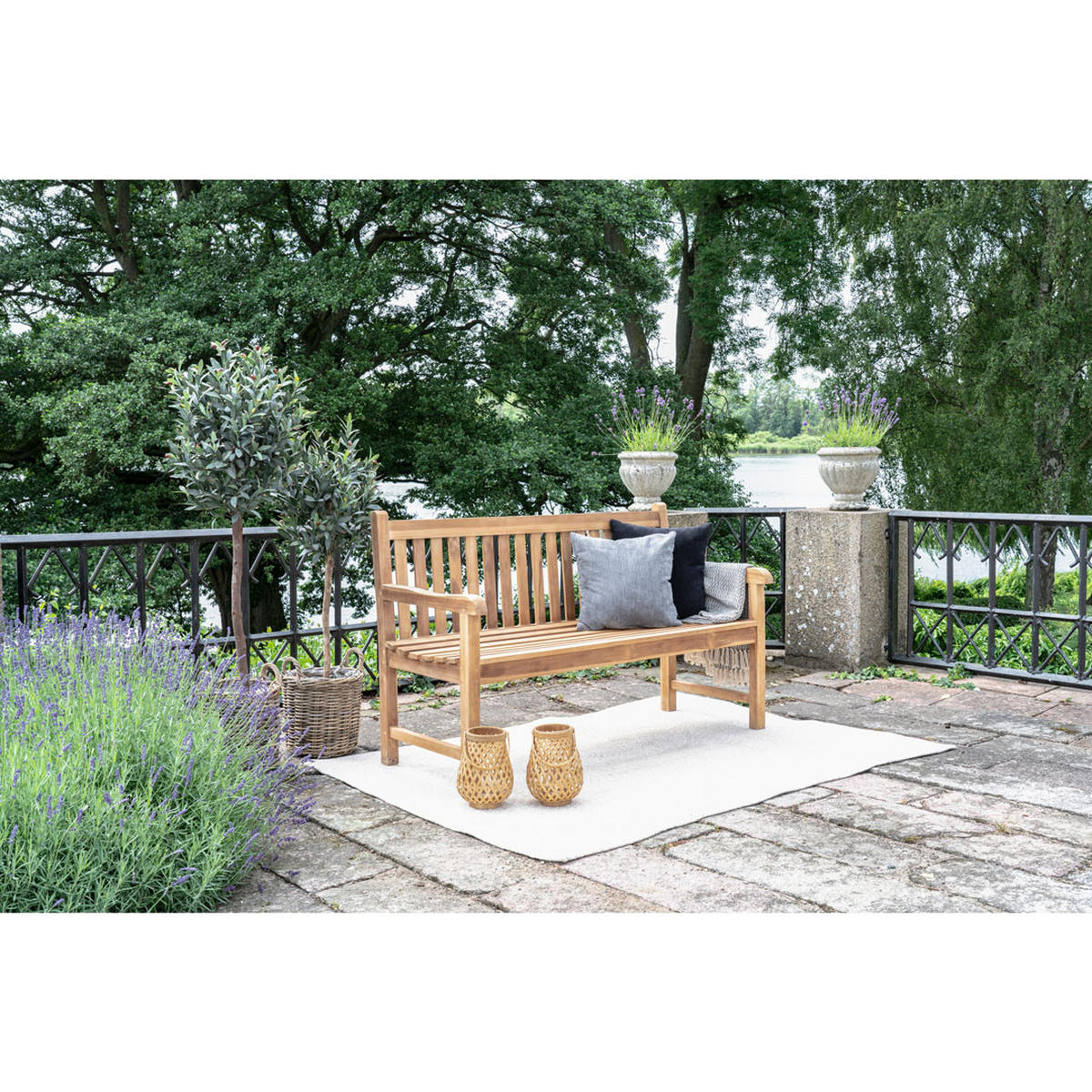 GARTENBANK Holz - Braun, Holzwerkstoff (150/92/54cm) - ebuy24