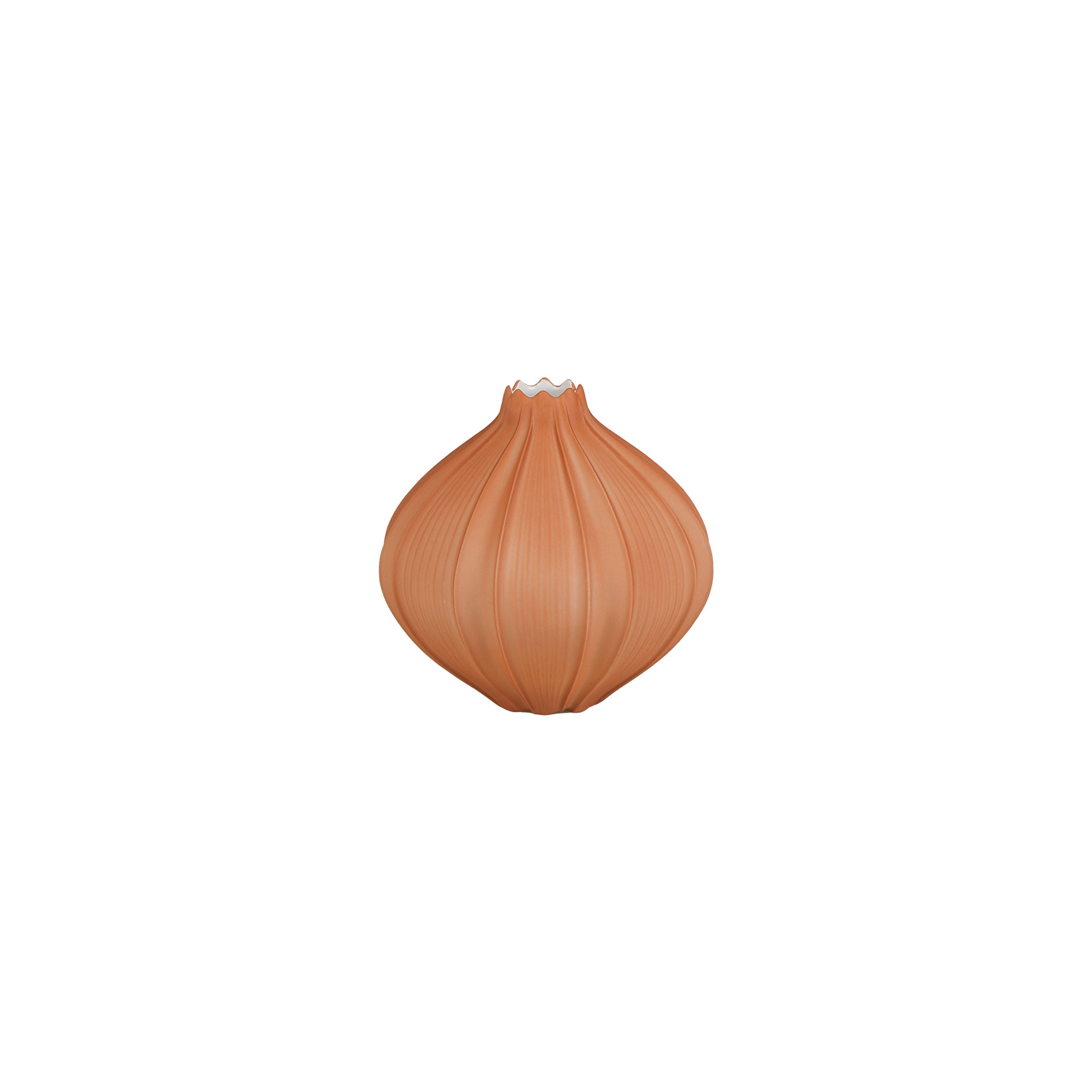 VASE Bahar, Biskuit-Porzellan, orange, 12 cm - Orange, Keramik (12cm) - Goebel