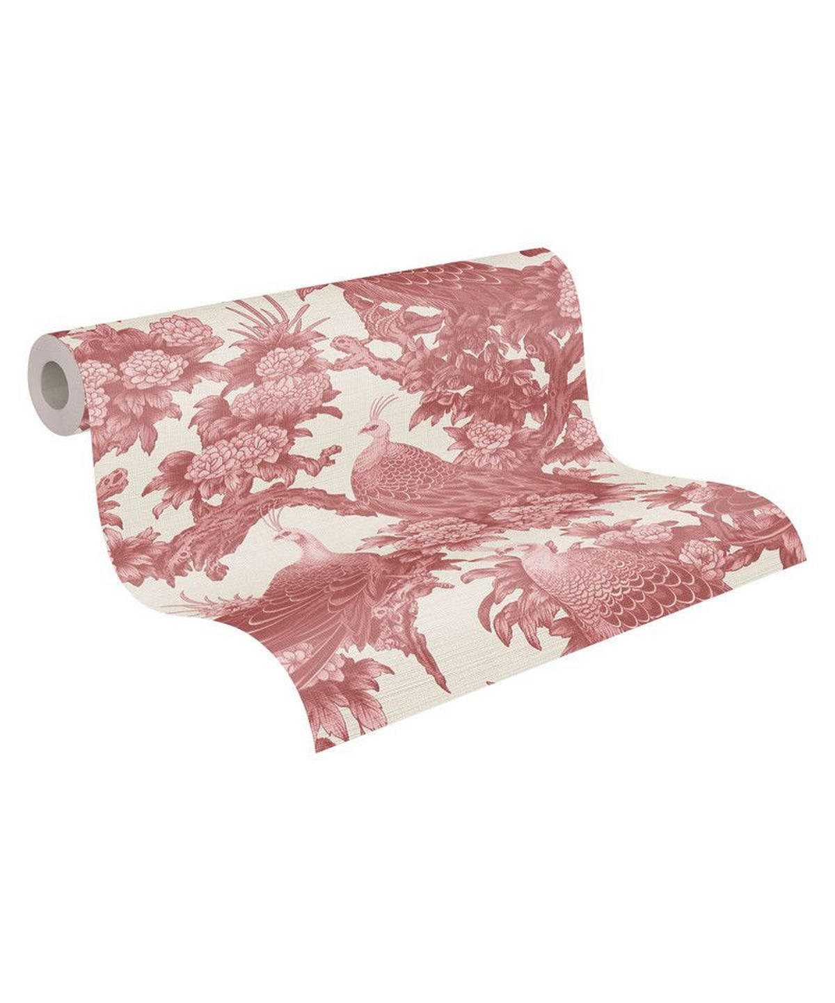 VLIESTAPETE Rot 53/1005 cm - Rot, Textil (53/1cm) - KUNSTLOFT