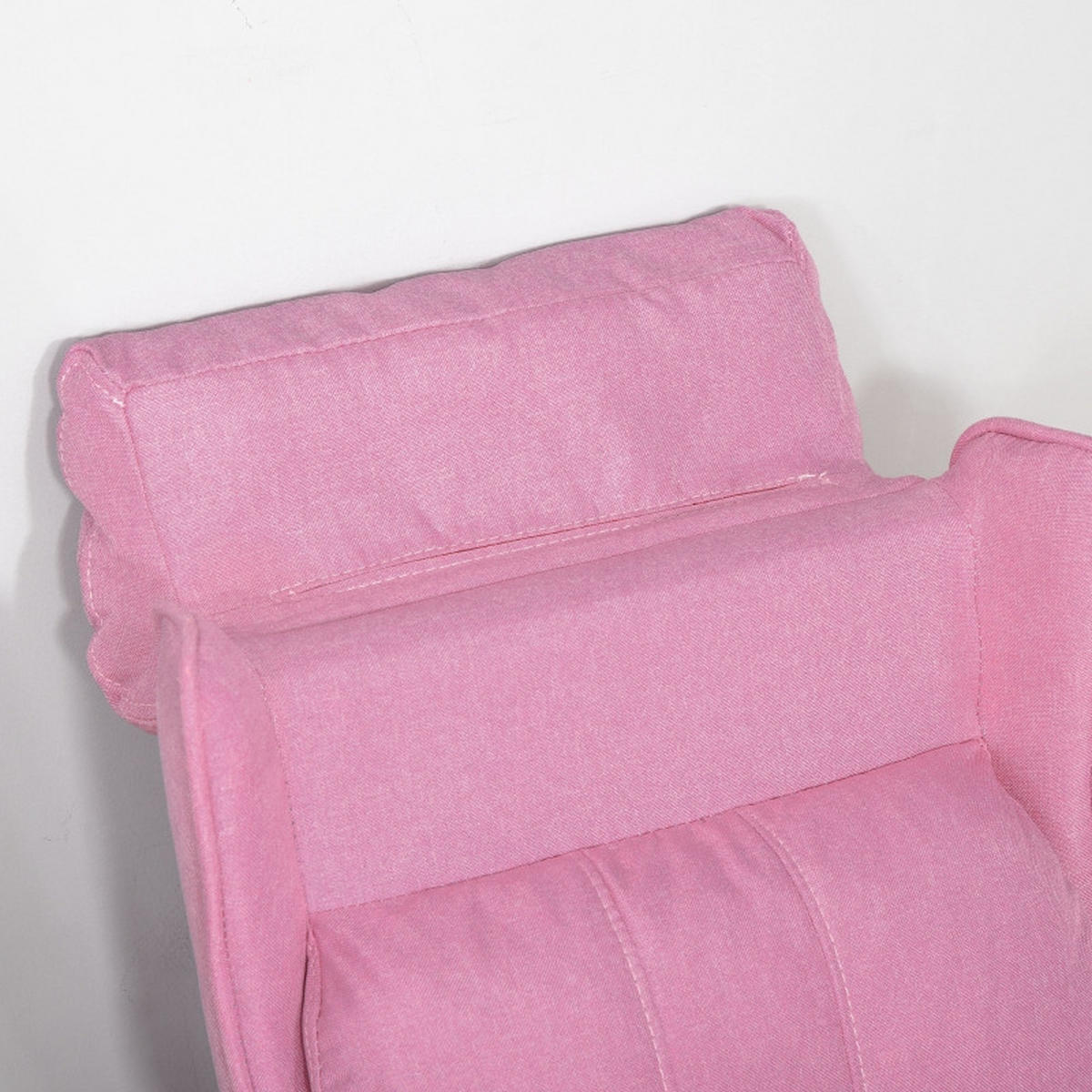 KINDERSOFA mit Fußstütze verstellbare Rückenlehne Rosa - Pink, Holz (53/70/58cm) - BursDany