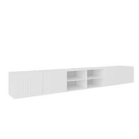 TV-SCHRANK Weiß RIO Offene Mit Regalen 300 cm - Weiß, Holzwerkstoff (300/41/40cm) - Sepro Meble
