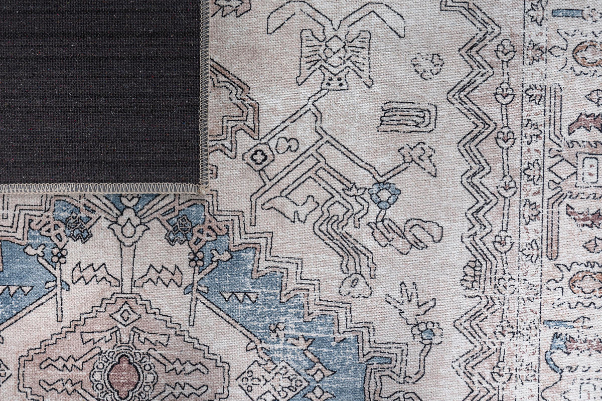 TEPPICH DUBAI hellgrau orientalisch 120/180 cm - Hellgrau, Textil (120/180cm) - Tapiso
