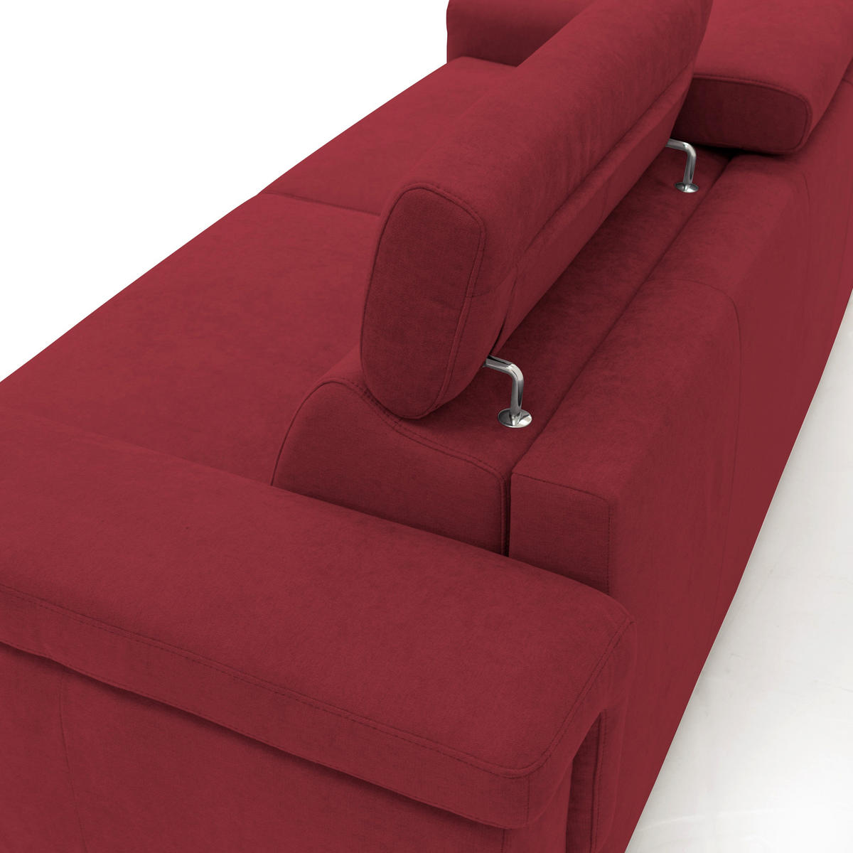 SCHLAFSOFA Giunone - Rot, Textil (240/100/95cm) - Divani.store