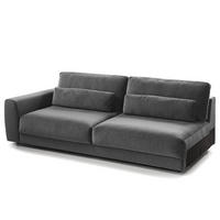 3-SITZER MODULSOFA - Grau, Textil (228/80/117cm) - home24