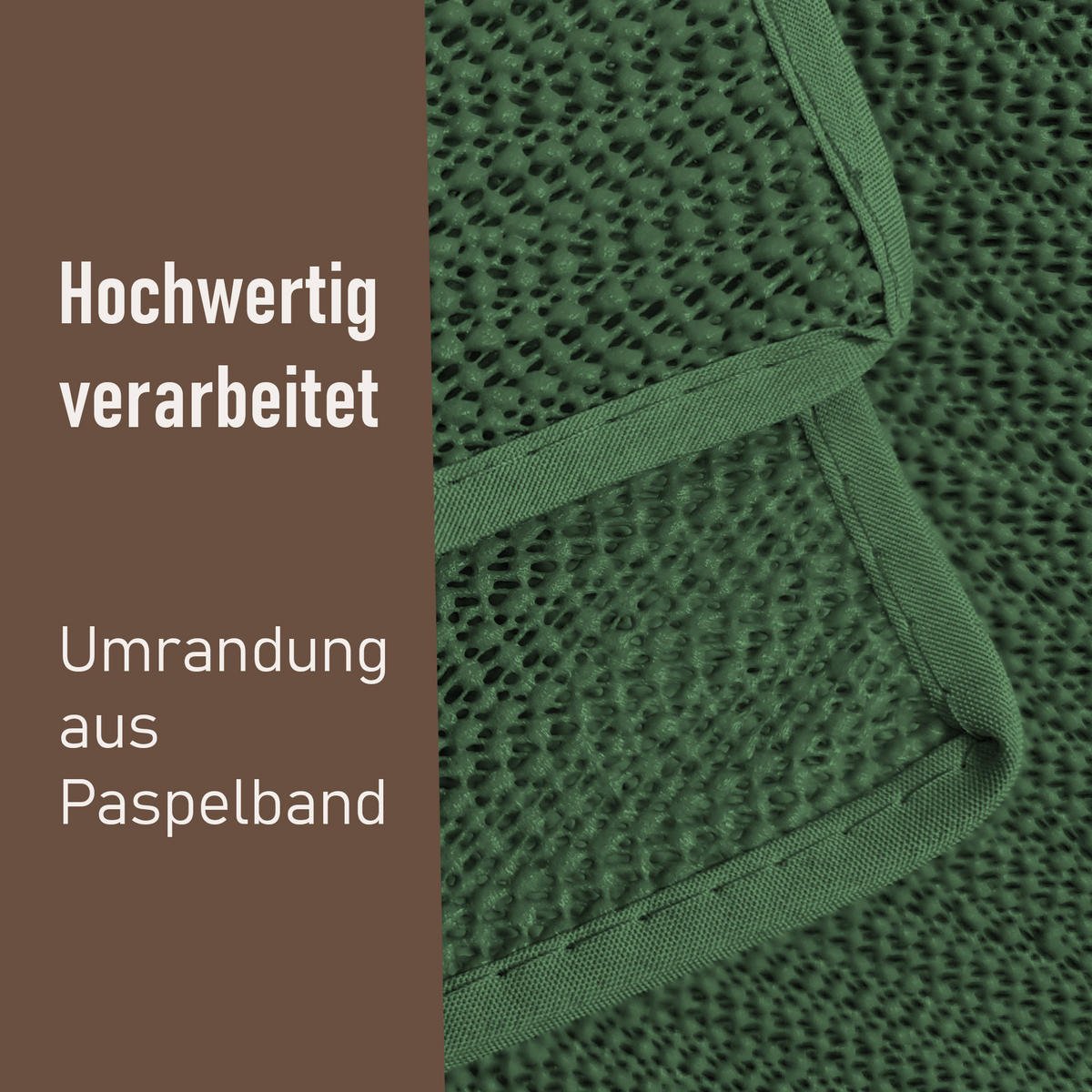TISCHDECKE Garten Weichschaum Ø140cm - Dunkelgrün - Dunkelgrün, Kunststoff (140/140cm) - Bestlivings