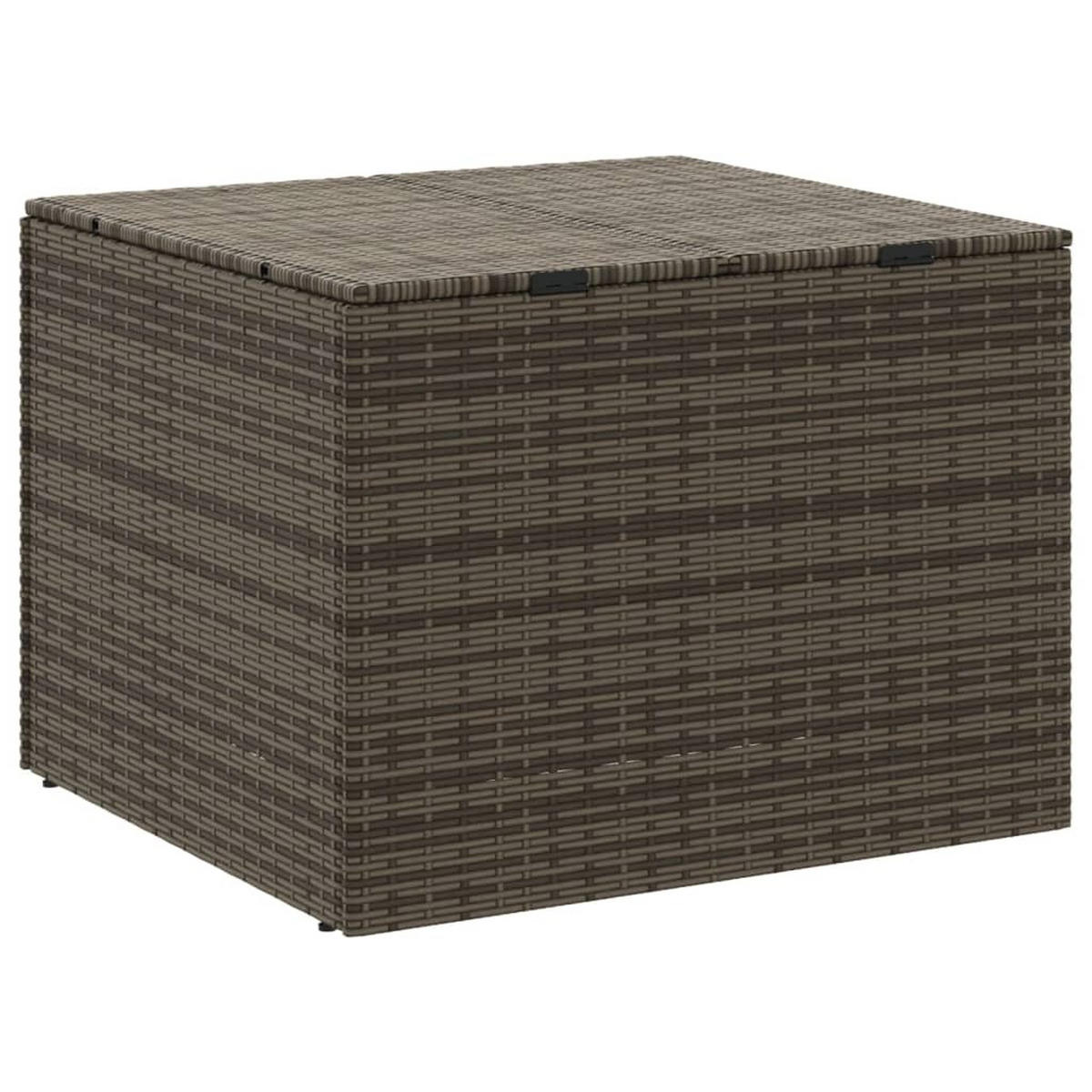 GARTENTRUHE Grau 291L Poly Rattan - Grau, Kunststoff (75/59/80cm) - vidaXL