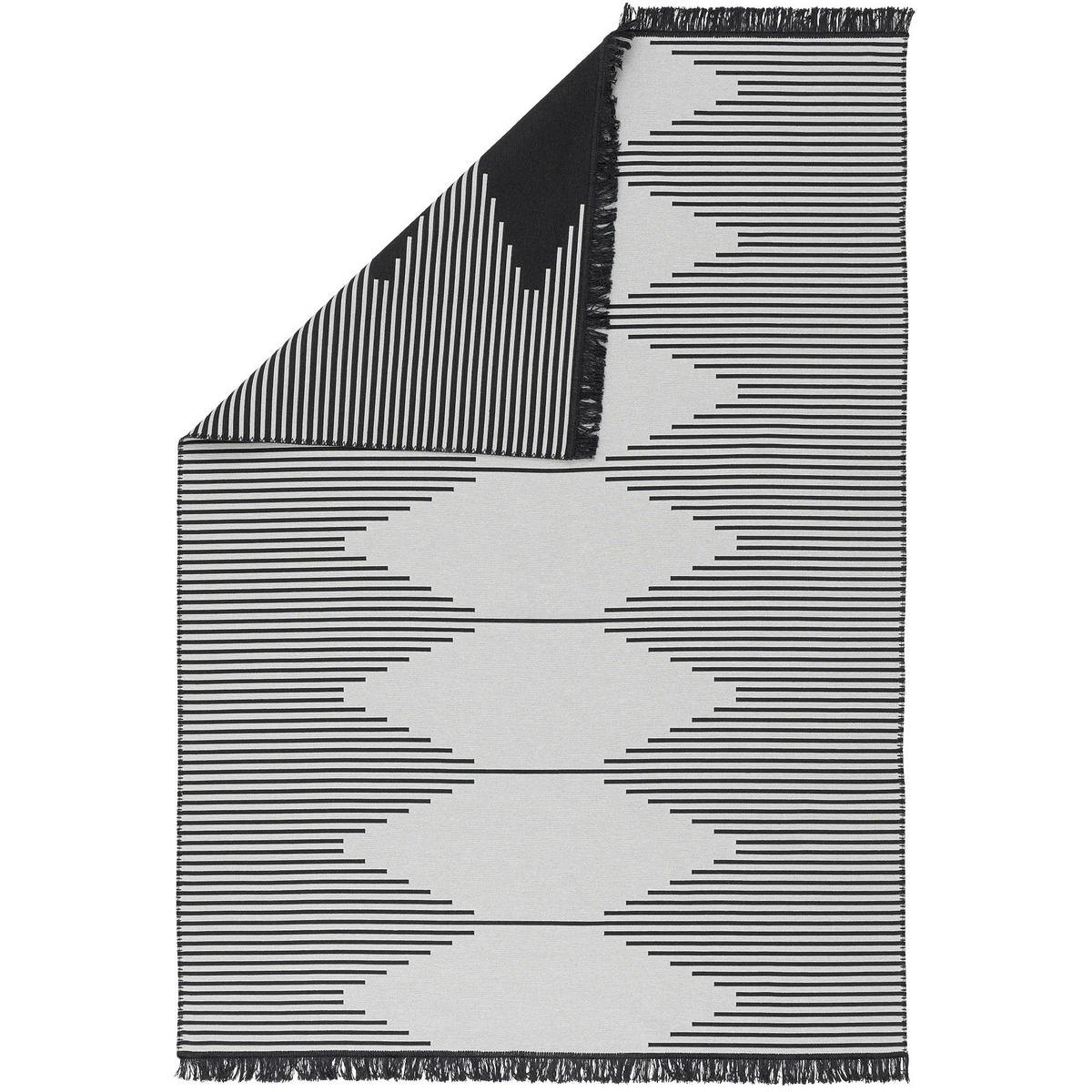 TEPPICH BEIDSEITIG ETHNO KELIM TREND - Grau, Textil (140/200cm) - Pergamon