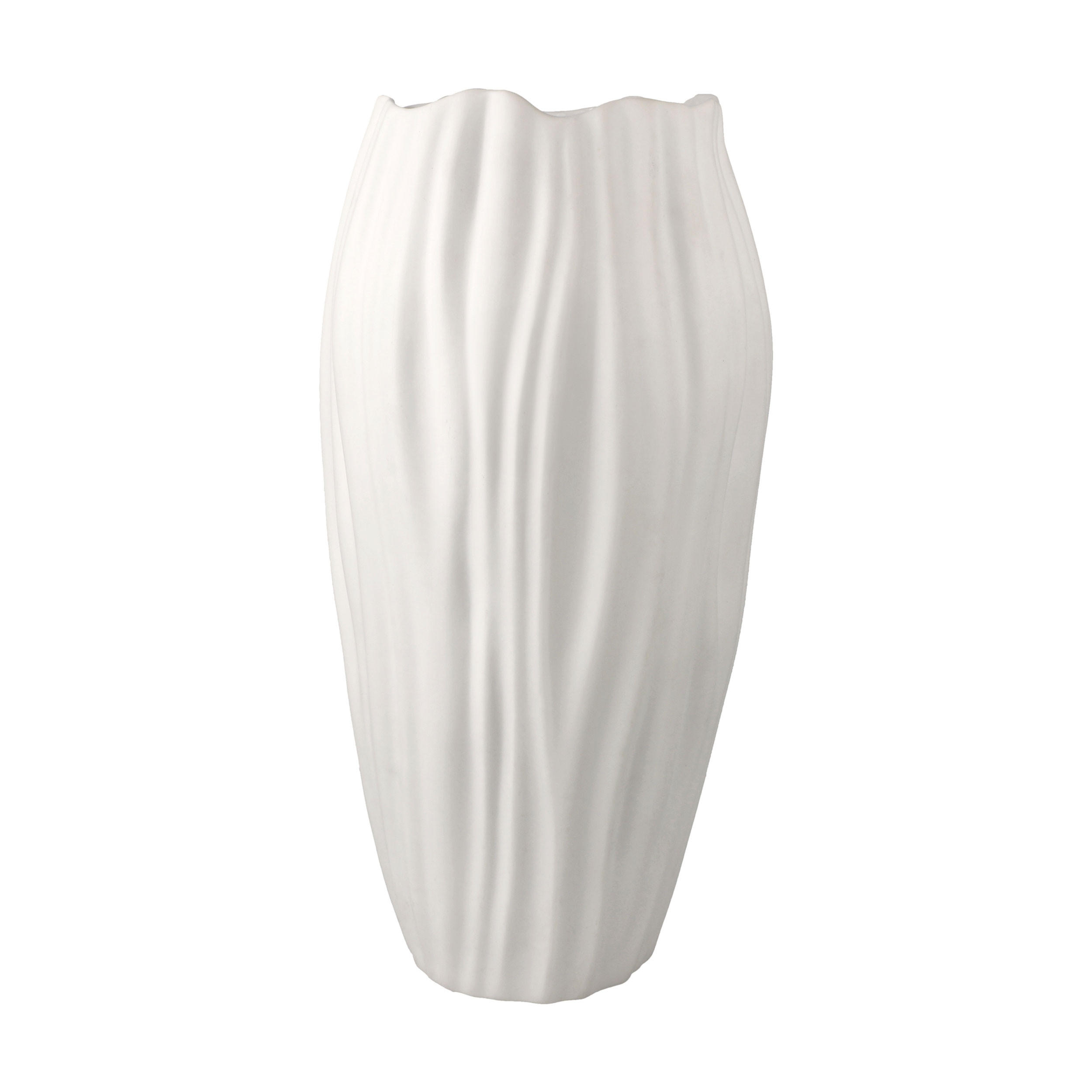 VASE Spirulina, Biskuit-Porzellan, Biskuit Weiß, 30 cm - Weiß, Keramik (30cm) - Goebel