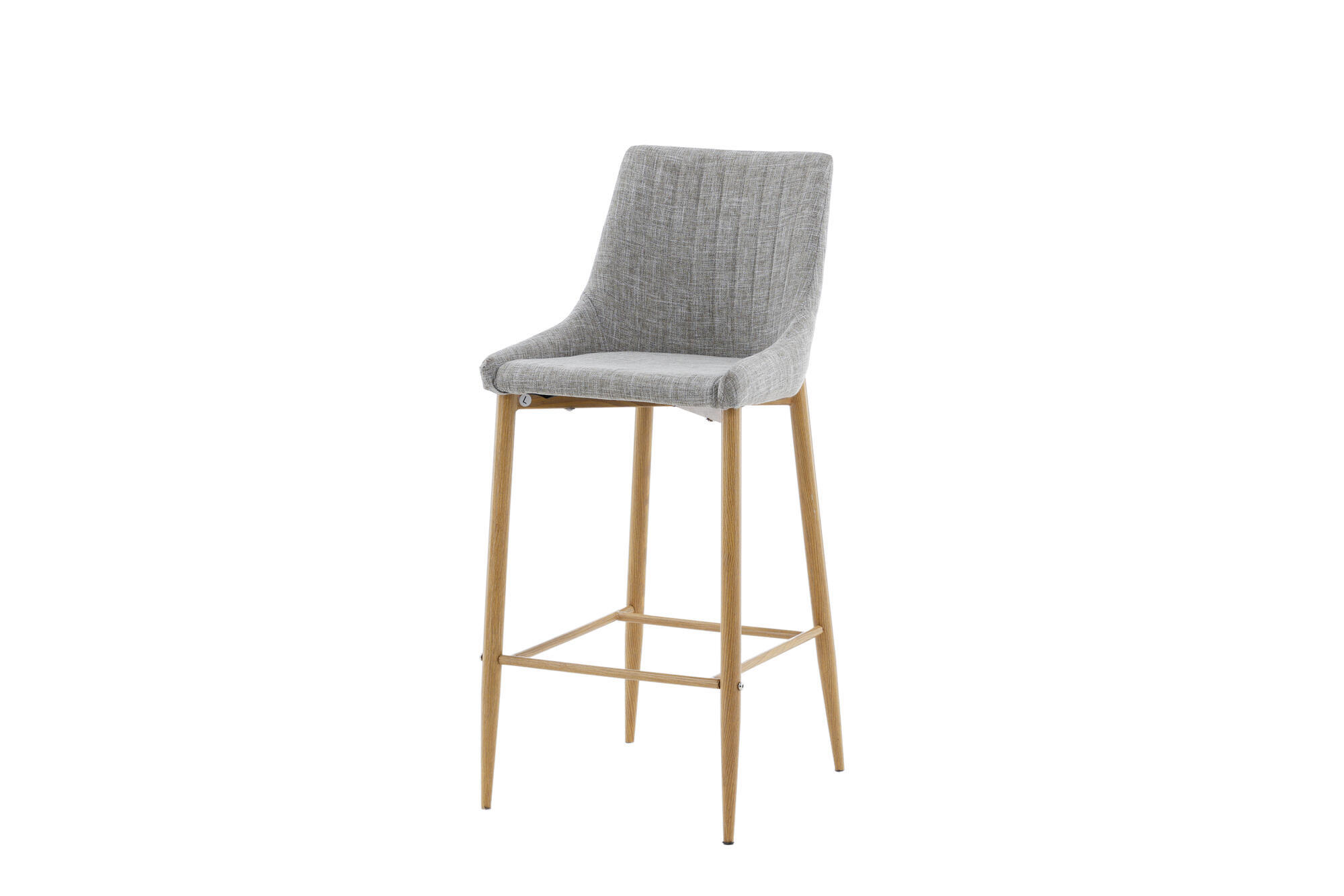 BARHOCKER PLAZA Grau 45x52x103 cm - Grau, Textil (45/103/52cm) - FURNLUX