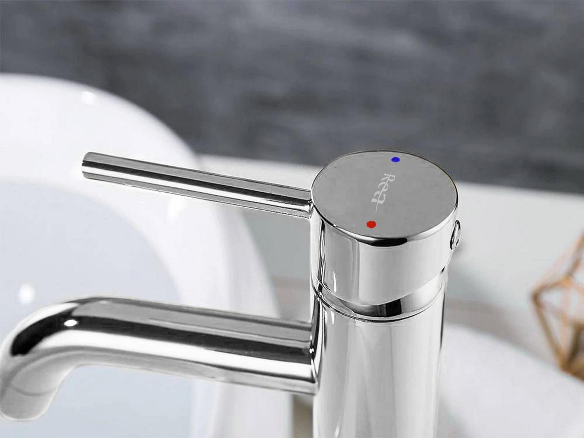 WASCHBECKENARMATUR Rea Lungo Chrom High - Chromfarben, Metall (5/28/18cm) - REA
