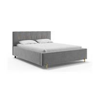 BETT FABIO - Goldfarben/Grau, Holzwerkstoff (140/200cm) - Meblini