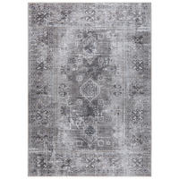 TEPPICH DUBAI grau vintage 120/180 cm - Grau, Textil (120/180cm) - Tapiso