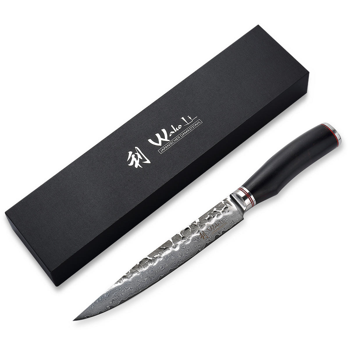 FLEISCHMESSER 20 cm - Schwarz, Holz/Metall (34cm) - Wakoli