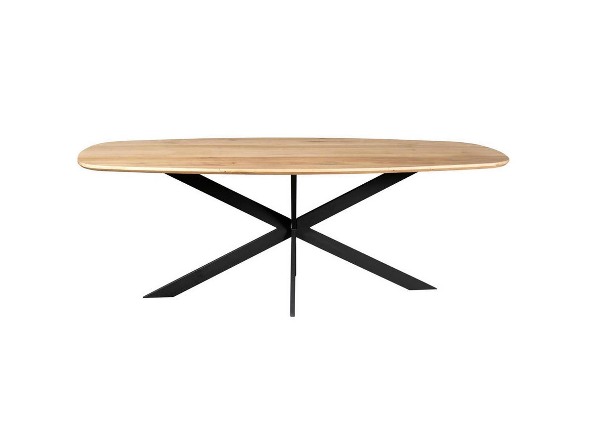 ESSTISCH Ferro Eichenholz 200 cm X 110 cm Braun - Braun, Holz (110/200/76cm) - Villa Möbel