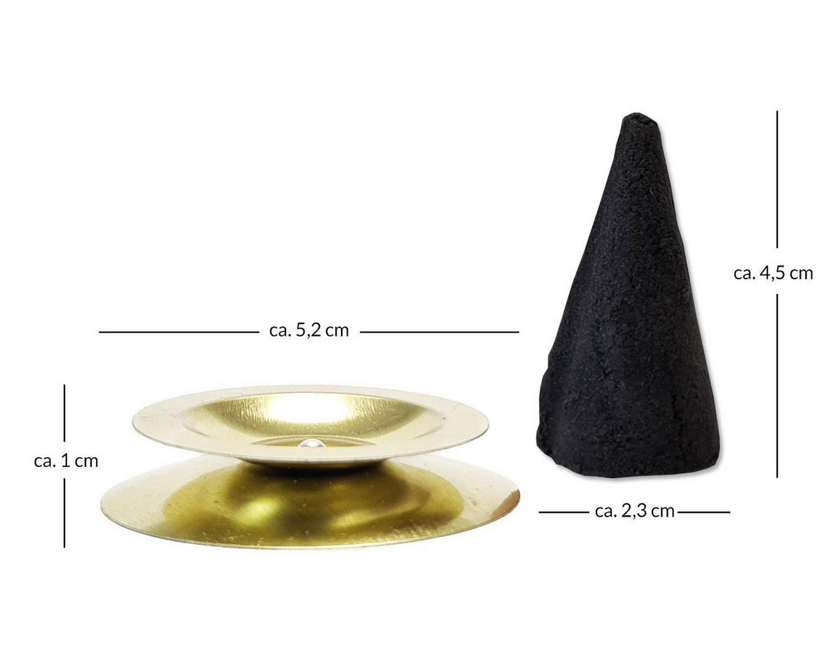 RÄUCHERKERZEN Sparset Weihrauch-Riesen, Glimmschale, Opas Beste Weihrauch - Multicolor, Metall (6.5/2.3/12.5cm)
