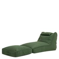 SITZSACK Outdoor mit Bodenkissen Nova - Grün, Textil (84/68/180cm) - icon